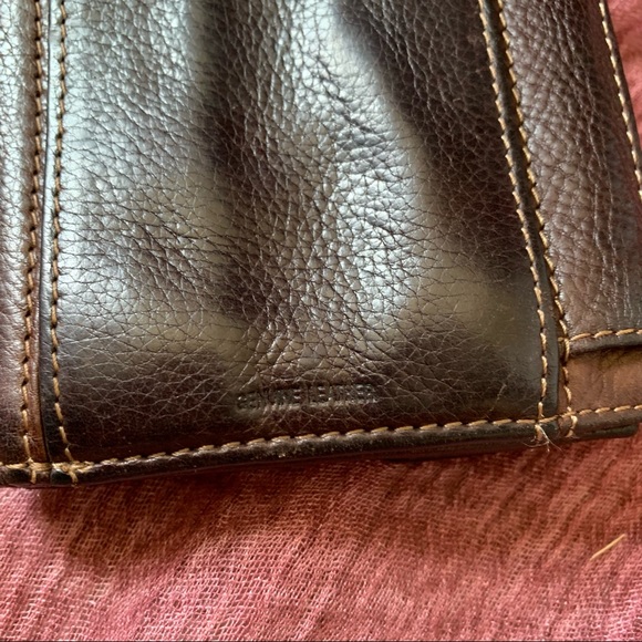 FOSSIL Brown Leather Wallet Billfold - Picture 3 of 7